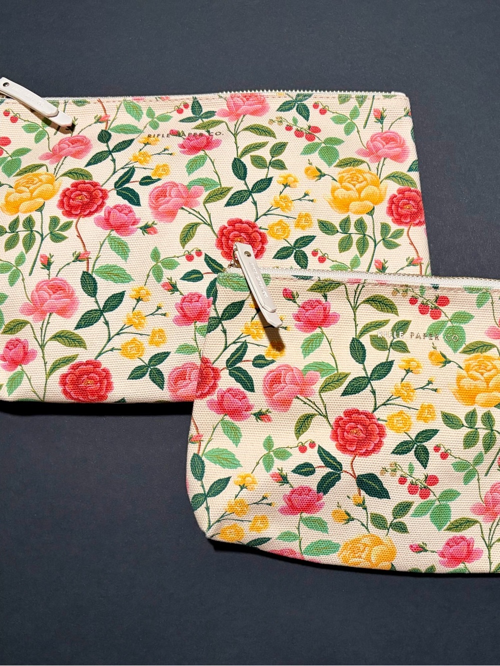 Rifle Paper Co Zippered Pouch Set